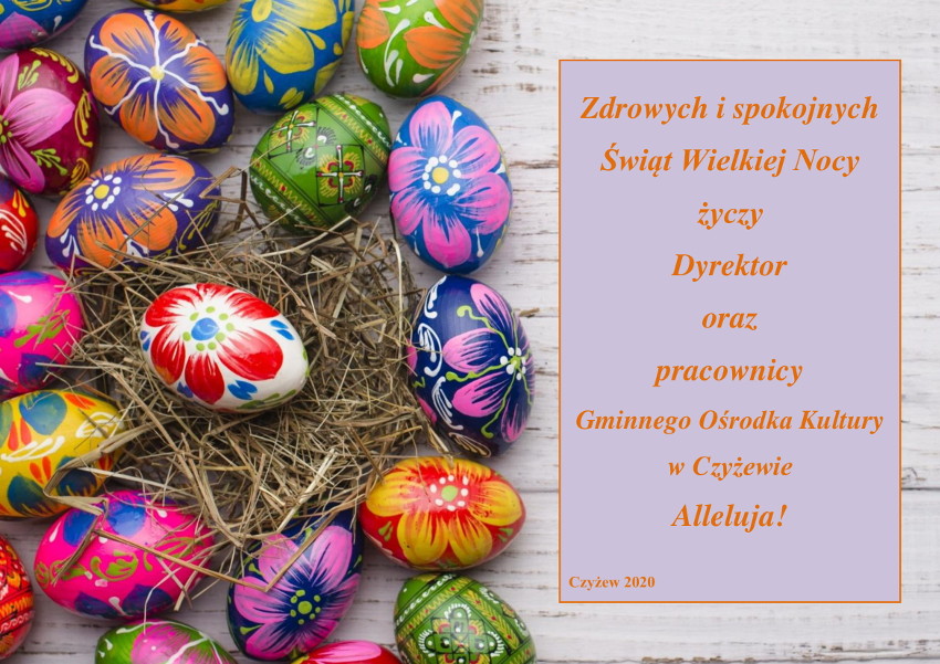 pocztówka wielkanoc gok czyżew 2020www